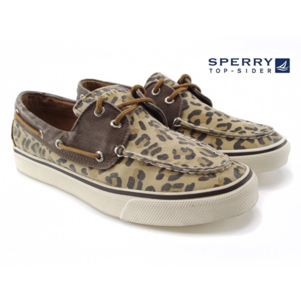 Cheetah print Sperry Topsider shoes